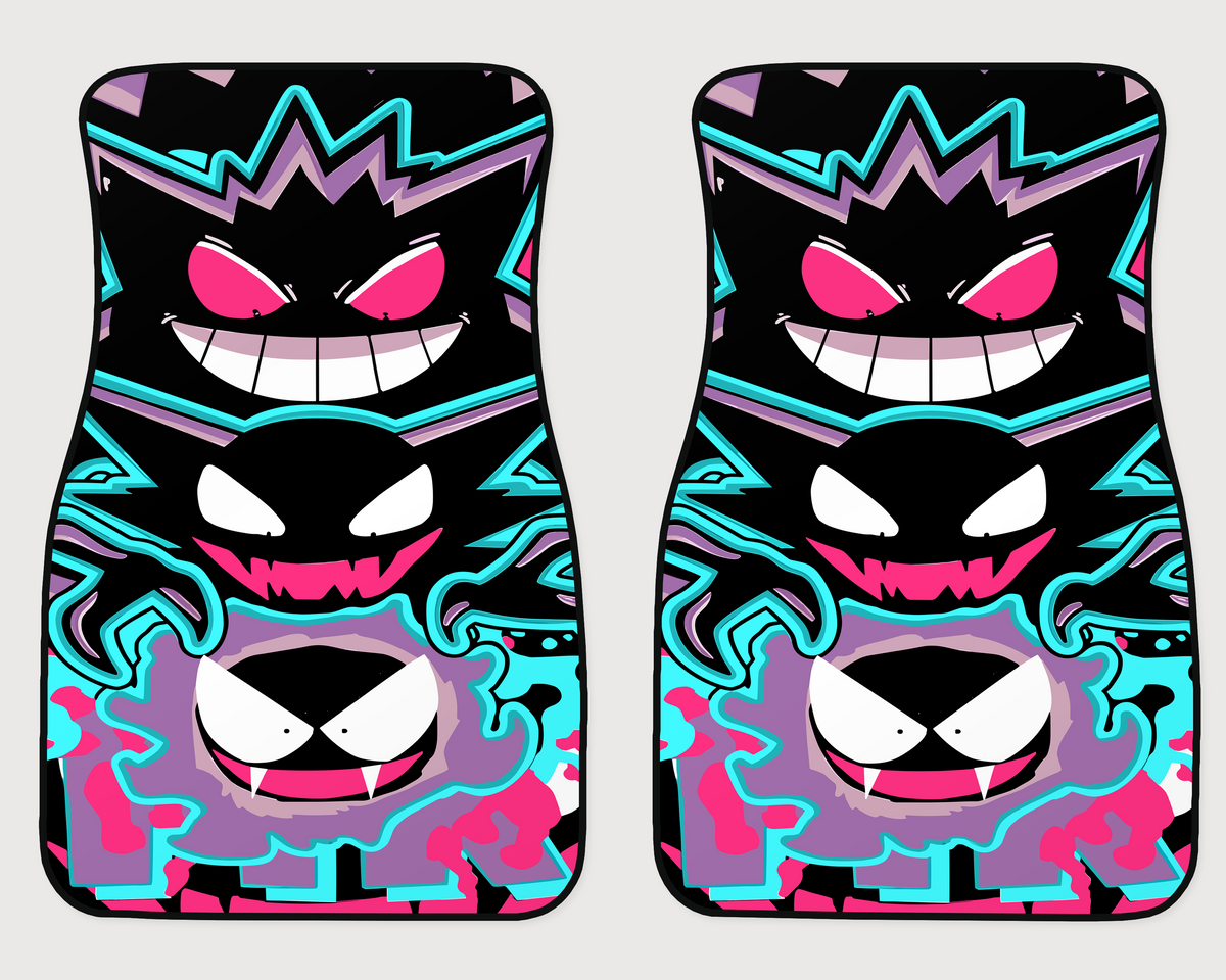 Neon Purple Ghost Evolution Stack Car Mats
