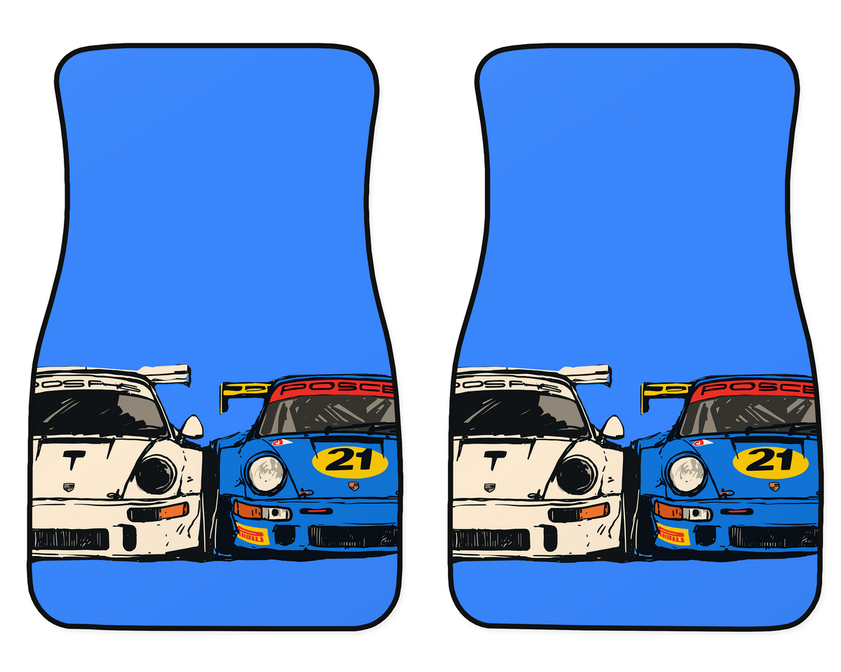 Retro Twin GT Racers Car Mats