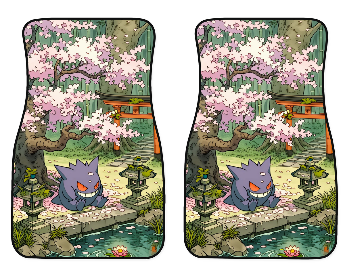 Purple Ghost Sakura Garden Car Mats