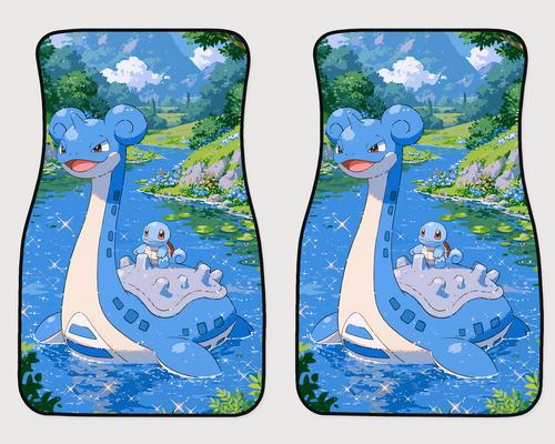 Blue Sea Monster Water Turtle Scenic Car Mats