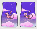 Pink Pixel Psychic Cat Vaporwave Car Mats